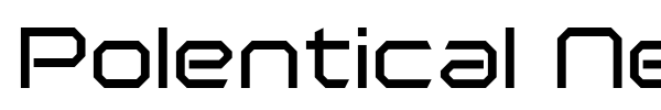 Polentical Neon font preview
